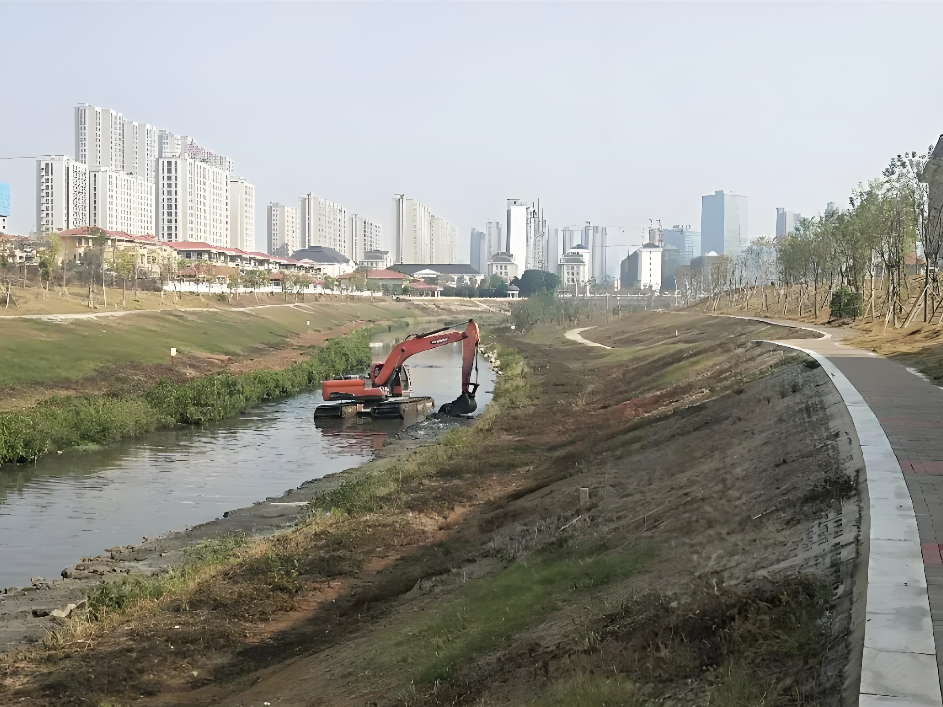 上海青浦區(qū)挖機清淤施工隊-沼澤地清淤后如何防止再次淤積？